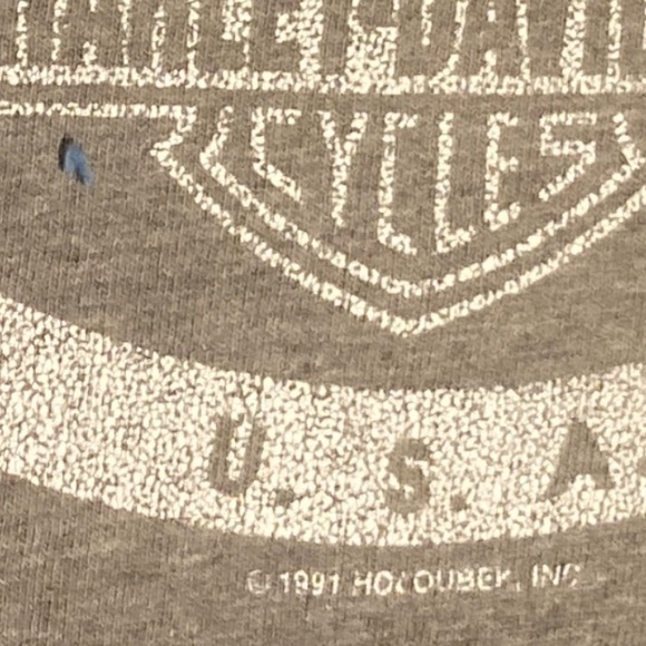 Vintage Harley Davidson Motorcycle T-shirt Mens X-Large Gray Heritage Lisle IL - Picture 15 of 16